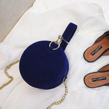 Load image into Gallery viewer, loomrack Round Suede Crossbody Top Handle Bag Top Handle Bags
