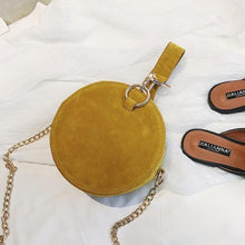Load image into Gallery viewer, loomrack Round Suede Crossbody Top Handle Bag Top Handle Bags
