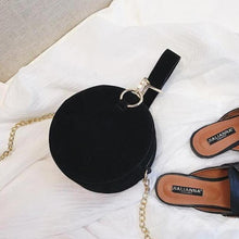 Load image into Gallery viewer, loomrack Round Suede Crossbody Top Handle Bag Top Handle Bags
