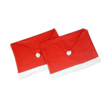 Load image into Gallery viewer, loomrack Santa Claus Red Hat Chair Back Covers Christmas Accessories
