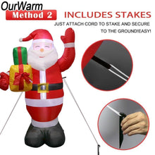 Load image into Gallery viewer, loomrack Santa Inflatable Lawn Decoration Christmas Accessories
