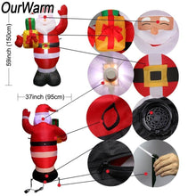 Load image into Gallery viewer, loomrack Santa Inflatable Lawn Decoration Christmas Accessories

