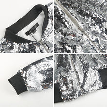Load image into Gallery viewer, loomrack Sequin Bomber Jacket Jackets
