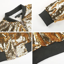 Load image into Gallery viewer, loomrack Sequin Bomber Jacket Jackets
