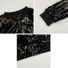 Load image into Gallery viewer, loomrack Sequin Bomber Jacket Jackets

