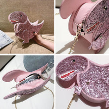 Load image into Gallery viewer, loomrack Sequin Dinosaur Bag Cross Body Bags
