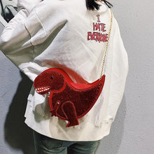 Load image into Gallery viewer, loomrack Sequin Dinosaur Bag Cross Body Bags
