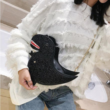 Load image into Gallery viewer, loomrack Sequin Dinosaur Bag Cross Body Bags
