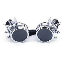 Load image into Gallery viewer, loomrack Spiked Goggle Sunglasses Sunglasses silver

