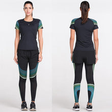 Load image into Gallery viewer, loomrack Spiral Reflective Short Sleeve Compression Top T-Shirts
