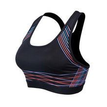 Load image into Gallery viewer, loomrack Spiral Reflective Sports Bra Sports Bras Black Red / XL
