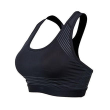 Load image into Gallery viewer, loomrack Spiral Reflective Sports Bra Sports Bras Black / XL
