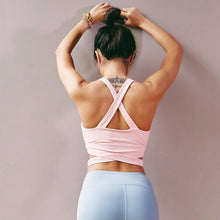 Load image into Gallery viewer, loomrack Strappy Shakeproof Pushup Sports Bra Sports Bras
