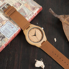 Load image into Gallery viewer, loomrack Sub-Saharan Bamboo Wristwatch Quartz Watches
