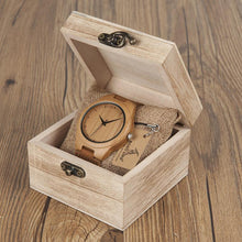 Load image into Gallery viewer, loomrack Sub-Saharan Bamboo Wristwatch Quartz Watches
