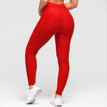 Load image into Gallery viewer, loomrack Super High Waist Textured Leggings Leggings Red / S
