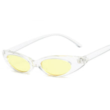 Load image into Gallery viewer, loomrack Swim Shady Small Frame Sunglasses Sunglasses White-Yellow
