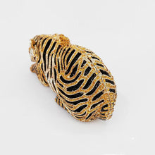 Load image into Gallery viewer, loomrack Tiger Crystal Evening Clutch Evening Bags
