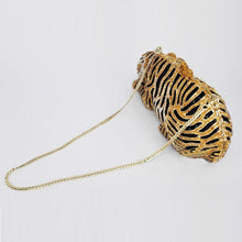 Load image into Gallery viewer, loomrack Tiger Crystal Evening Clutch Evening Bags
