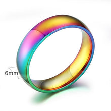Load image into Gallery viewer, loomrack Titanium Pride Ring Rings
