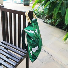 Load image into Gallery viewer, loomrack Tropical Boho Bamboo Handle Bag Top-Handle Bags
