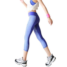 Load image into Gallery viewer, loomrack Tropical Reflective Capri Leggings Running Pants
