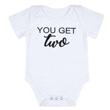 Load image into Gallery viewer, loomrack Twin Onesies - Sometimes when you wish for a miracle...you get 2 Family Matching Outfits 2 / 6M
