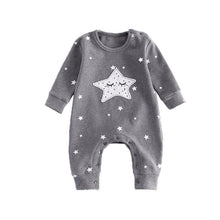 Load image into Gallery viewer, loomrack Twinkle Twinkle Little Star Moon Romper Rompers Grey / 3M
