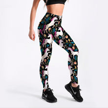 Load image into Gallery viewer, loomrack Unicorn Flower Print Leggings Leggings
