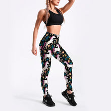 Load image into Gallery viewer, loomrack Unicorn Flower Print Leggings Leggings
