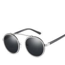 Load image into Gallery viewer, loomrack Unisex Steam Punk Driving Sunglasses Sunglasses Silver F Black
