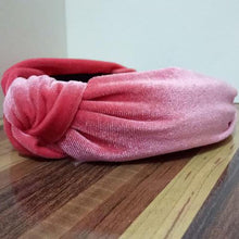 Load image into Gallery viewer, loomrack Velvet Knotted Twist Headband Hair Accessories Coral
