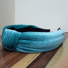Load image into Gallery viewer, loomrack Velvet Knotted Twist Headband Hair Accessories Sky Blue
