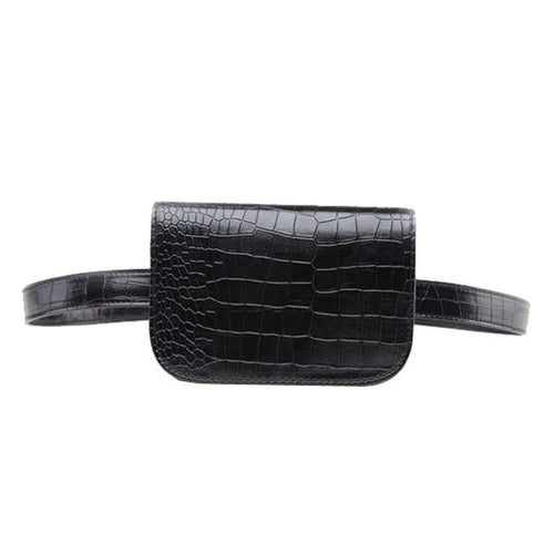 loomrack Vintage Alligator PU Leather Belt Fanny Pack Novelty Bags