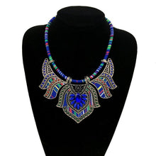 Load image into Gallery viewer, loomrack Vintage Bohemian Tribal Choker Choker Necklaces Blue
