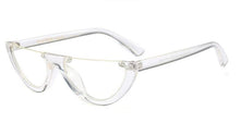 Load image into Gallery viewer, loomrack Vintage Half Frame Small Sunglasses Sunglasses Clear with Clear
