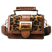 Load image into Gallery viewer, loomrack Vintage Leopard Crossbody Flap Bag with Top Handle Cross Body Bags
