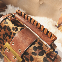 Load image into Gallery viewer, loomrack Vintage Leopard Crossbody Flap Bag with Top Handle Cross Body Bags
