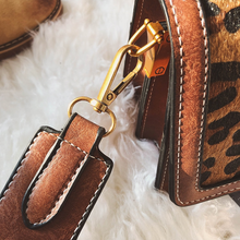 Load image into Gallery viewer, loomrack Vintage Leopard Crossbody Flap Bag with Top Handle Cross Body Bags
