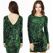 Load image into Gallery viewer, loomrack Vintage Long Sleeve Sequin Dress Girl&#39;s Dresses
