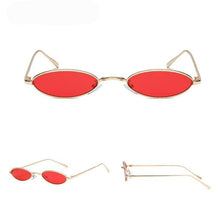 Load image into Gallery viewer, loomrack Vintage Micro Metal Oval Frame Sunglasses Sunglasses
