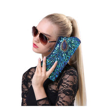 Load image into Gallery viewer, loomrack Vintage Peacock Sequin Evening Bag Evening Bags
