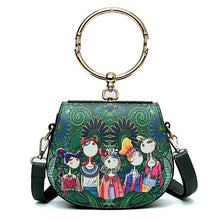 Load image into Gallery viewer, loomrack Vintage Round Handle Bohemian Fashionista Bag Top-Handle Bags
