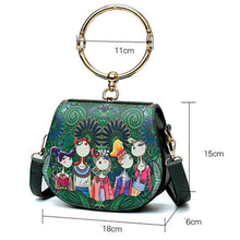 Load image into Gallery viewer, loomrack Vintage Round Handle Bohemian Fashionista Bag Top-Handle Bags
