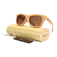 Load image into Gallery viewer, loomrack Vintage Style Bamboo Sunglasses Sunglasses Brown
