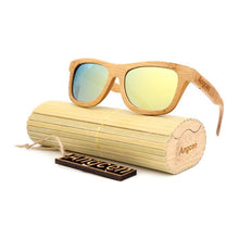 Load image into Gallery viewer, loomrack Vintage Style Bamboo Sunglasses Sunglasses Gold

