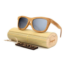 Load image into Gallery viewer, loomrack Vintage Style Bamboo Sunglasses Sunglasses Silver
