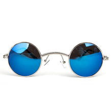 Load image into Gallery viewer, loomrack Vintage Ultra-Micro Round Frame Sunglasses Sunglasses Blue
