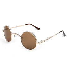 Load image into Gallery viewer, loomrack Vintage Ultra-Micro Round Frame Sunglasses Sunglasses Brown
