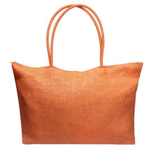 Load image into Gallery viewer, loomrack Women&#39;s Woven Straw Tote Bag - Perfect for the Beach! Shoulder Bags Orange

